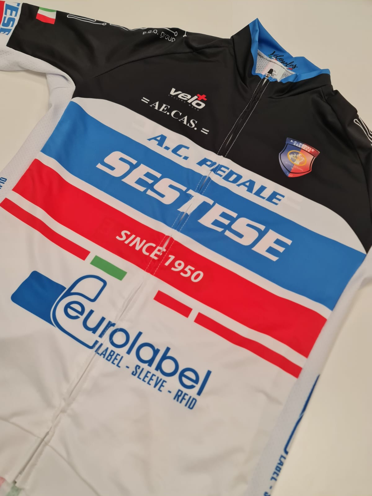 eurolabel sponsor ciclismo sesto maglia